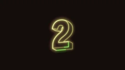 3 Counting Down Animation (Black Background) 4K Stock Footage 310356757