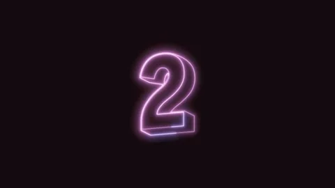 3 Counting Down Animation with Black Background 4K Stock Footage 311300498