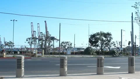 3 cranes street 库存影片 10883159