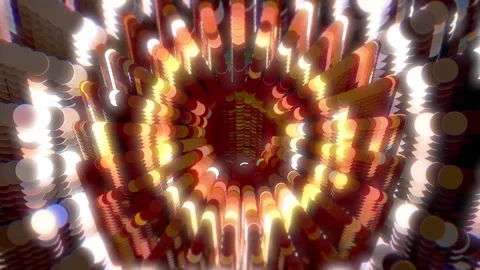 3 D Animation Of Abstract Rotating Particles 03 Video stock 295617961