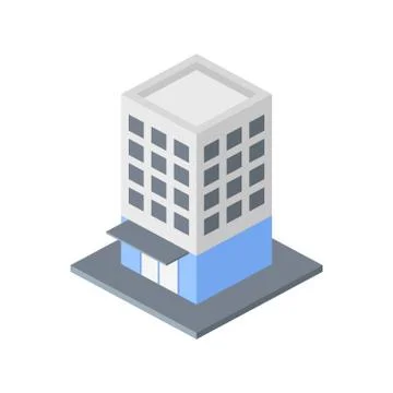 3 D building vector design Stock Illustration