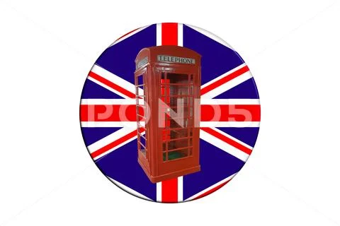 3 D Cover with Union Jack Stock Illustration