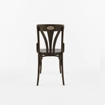 3 D retro chair back view Stock Illustration