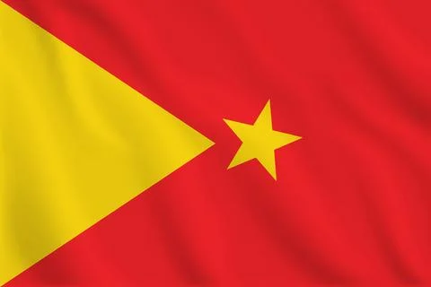3 D Tigray waving flag pattern background. Realistic national flag design. .. イラスト素材