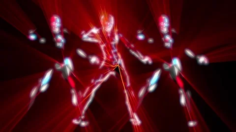 3 Dancing Girls Lighting1 Stock Footage 339287036