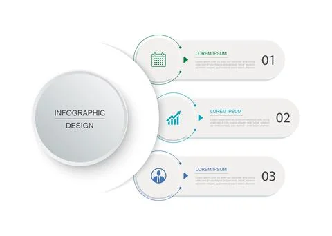 3 data infographics tab layout template. Illustration business abstract bac.. Stock Illustration