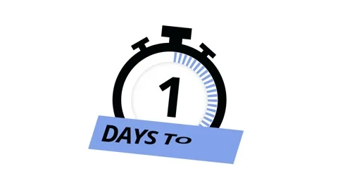 3 Days to go. Countdown timer. Clock icon. Time icon. Count time sale. Vídeo Stock 151532479