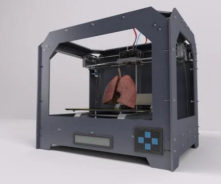 3 Dimensional  Printer Stock Illustration