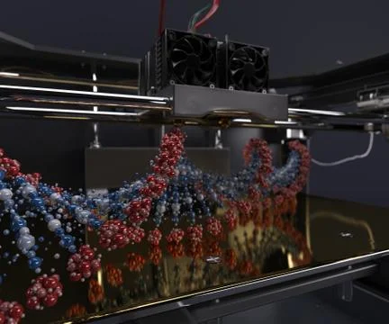 3 Dimensional  Printer Stock Illustration