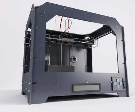 3 Dimensional  Printer 스톡 일러스트