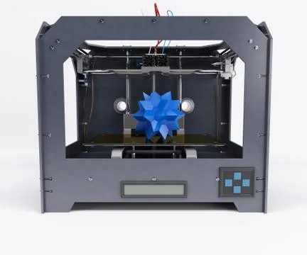 3 Dimensional  Printer 스톡 일러스트