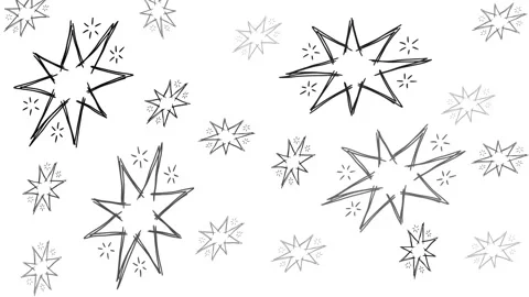 3 doodles minimalist motion background Vidéo 333580000