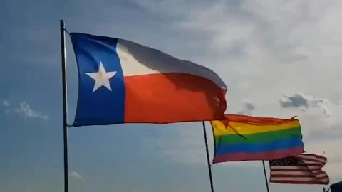 3 Flags flying high Vídeos de archivo 133649725