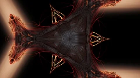 3 Flame Kaleidoscope Stock Footage 246367693