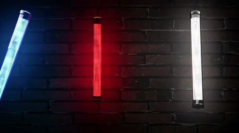 3 flickering light bulbs Stock-Footage 33849035