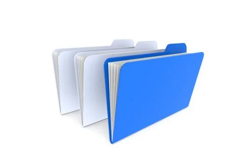 3 Folders Illustrazione stock