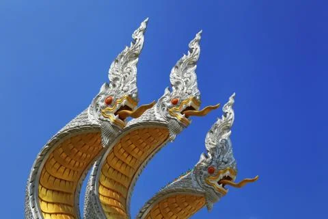 3 Heads of the serpent Stock Photos
