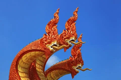 3 Heads of the serpent Stock Photos
