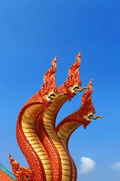 3 Heads of the serpent Stock Photos
