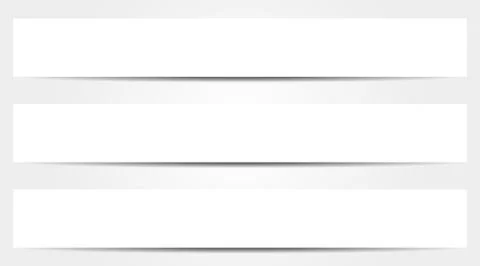 3 isolated full banners template Stock Illustration