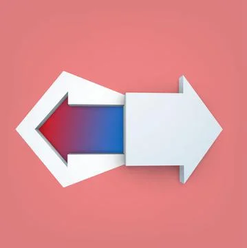 3 Kind 3D arrow vector Stock Illustration