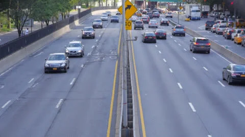 3 Lane Highway Stock Footage 24620435