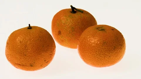 3 mandarins 2 ver Stock Footage 103463357