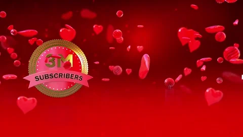 3 Million Subscribers celebration Video stock 319634168