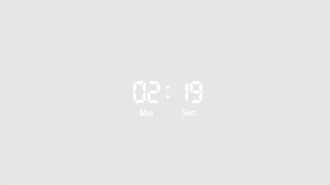 3 Minute Countdown timer Stock Footage 345957922