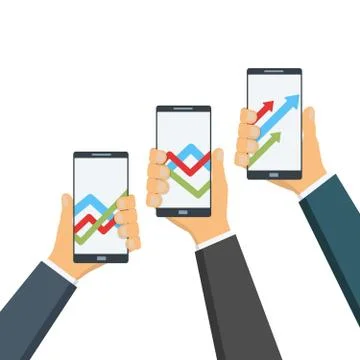 3 mobile Stock Illustration