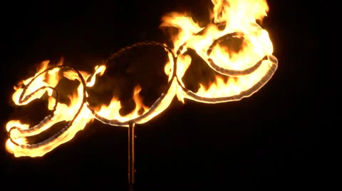 3 moon on fire Stock Footage 39567955