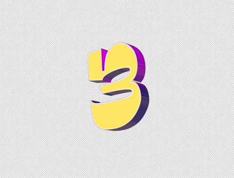 3 number Stock Footage 332898955