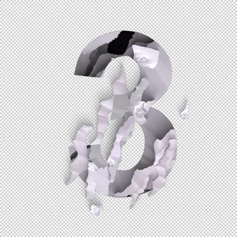 3 Number Shred Stock Footage 293928704