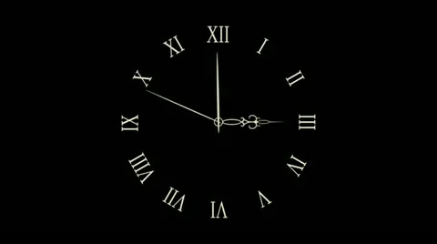 3 o'clock 库存影片 11724138
