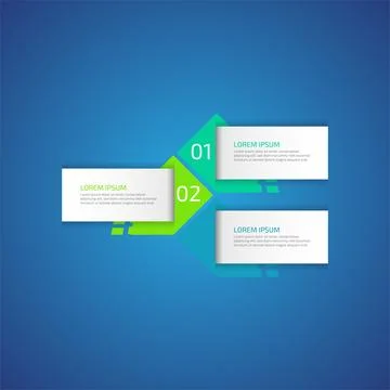 3 options business data process chart slide template. Workflow, visualizati.. Stock Illustration