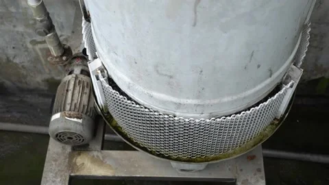 3 phase induction motor. The function is to drain or pump water. Stock Footage 131374806