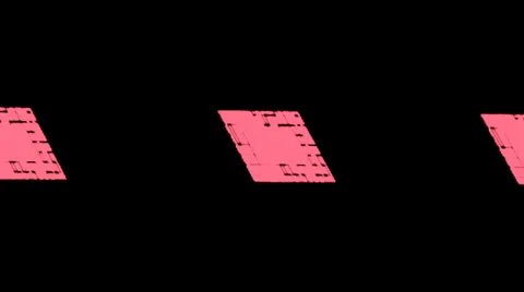 3 pink blocks loop Stock Footage 24598595