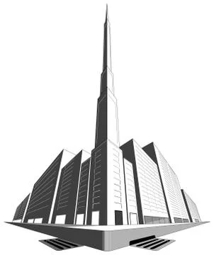 3 point perspective Stock Illustration