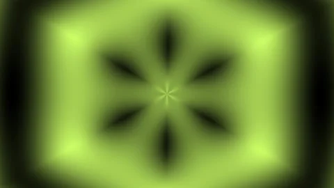3-Point Star Mandala Green Geometric Loop Stock Footage 331995710