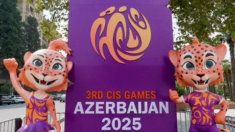 3 rd CIS Games - Preparing for the games in the city Stock Footage 316556479