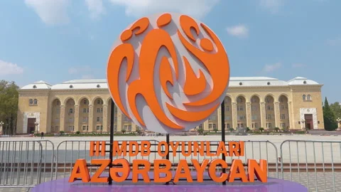 3 rd CIS Games - Preparing for the games in the city Stock Footage 316556481