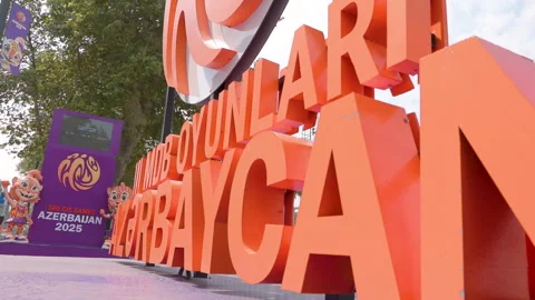 3 rd CIS Games - Preparing for the games in the city Stock Footage 316556501