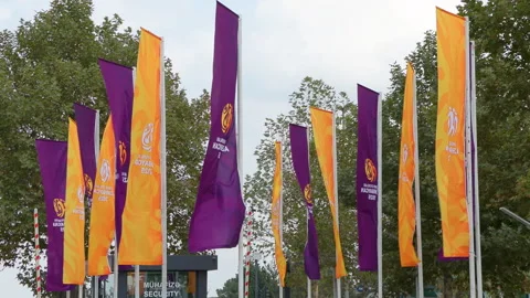 3 rd CIS Games - Preparing for the games in the city Stock Footage 316556540