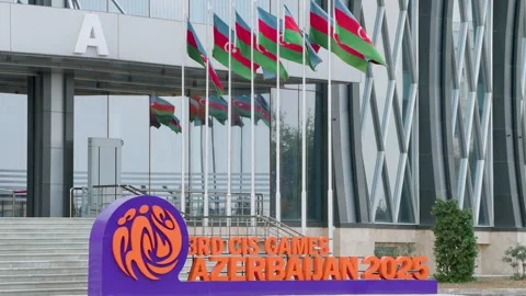 3 rd CIS Games - Preparing for the games in the city Stock Footage 316556596