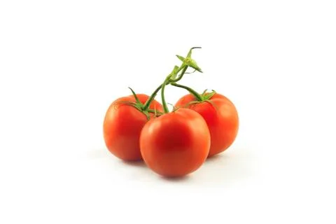 3 red tomatoes Stock Photos