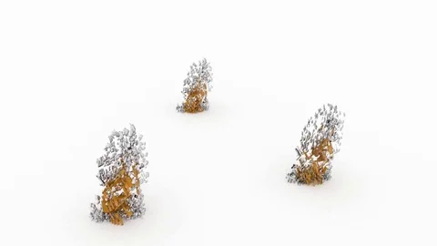 3 robots arise from the wreckage. 3D rendering. Stock Footage 99295478