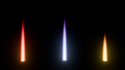 3 Rocket Thruster Flame Effects Pack Black Screen 스톡 동영상 336847818