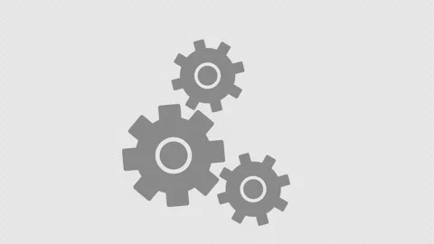 3 Rotating Gears Animation - Mechanical Motion, Engineering Concept Stock Footage 313886830