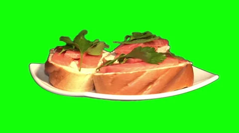 3 sandwiches 01 Stock Footage 44888132