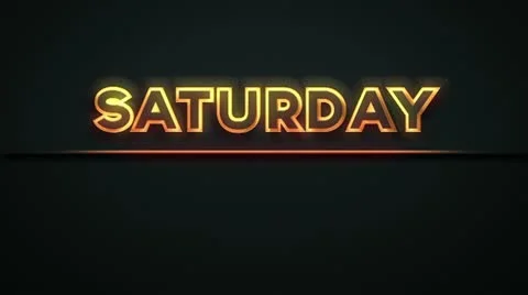 3 - SATURDAY - ALL Video stock 10833524